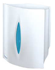 Dispensador de papel de alta resistencia con llave de seguridad, diseñado para papel precortado; robusto, higiénico y perfecto para alto tráfico.